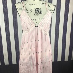 Victoria’s Secret large pink lace sexy sleep gown